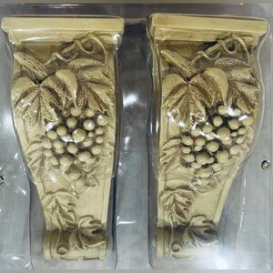 NWT Pair of Curtain Rod Holder Sconces